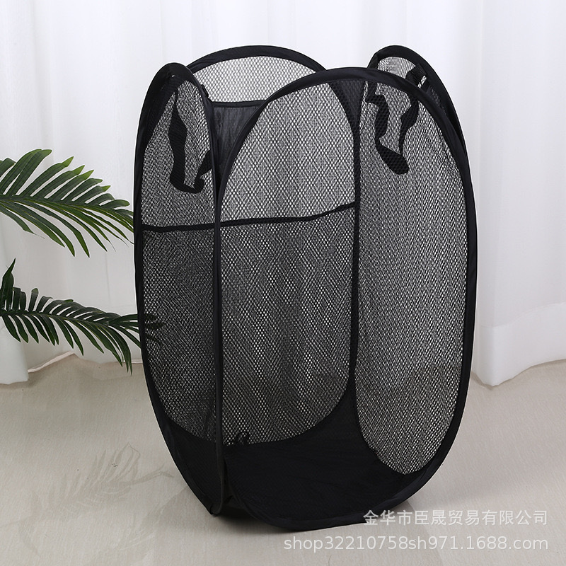 Hot-Selling Product from the Source Factory: Foldable Laundry Basket, Cross-Border Bestseller, Bathroom and Bedroom Storage Basket, Portable Laundry Hamper Wholesale