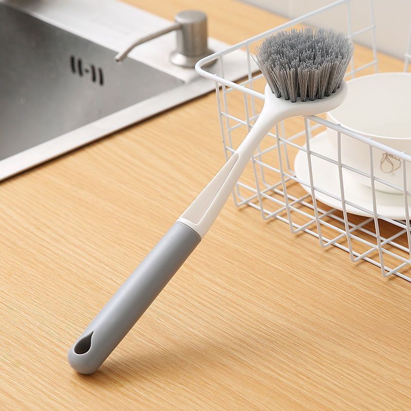 Long handle pot washing brush household small brush does not hurt pot brush pot artifact kitchen non-stick pan decontamination cleaning brush dishwashing brush