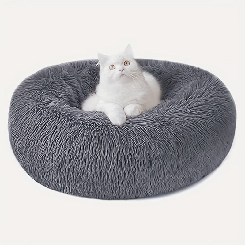 2025 New Cross-Border Dropshipping Plush Anti-Cross-Border Calming Donut Dog Bed Suitable for Large and Medium-Sized Dogs