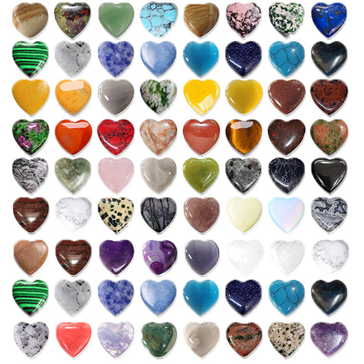 Натуральный кристалл 20 мм, сердечко, украшения из натурального камня, оптовая продажа