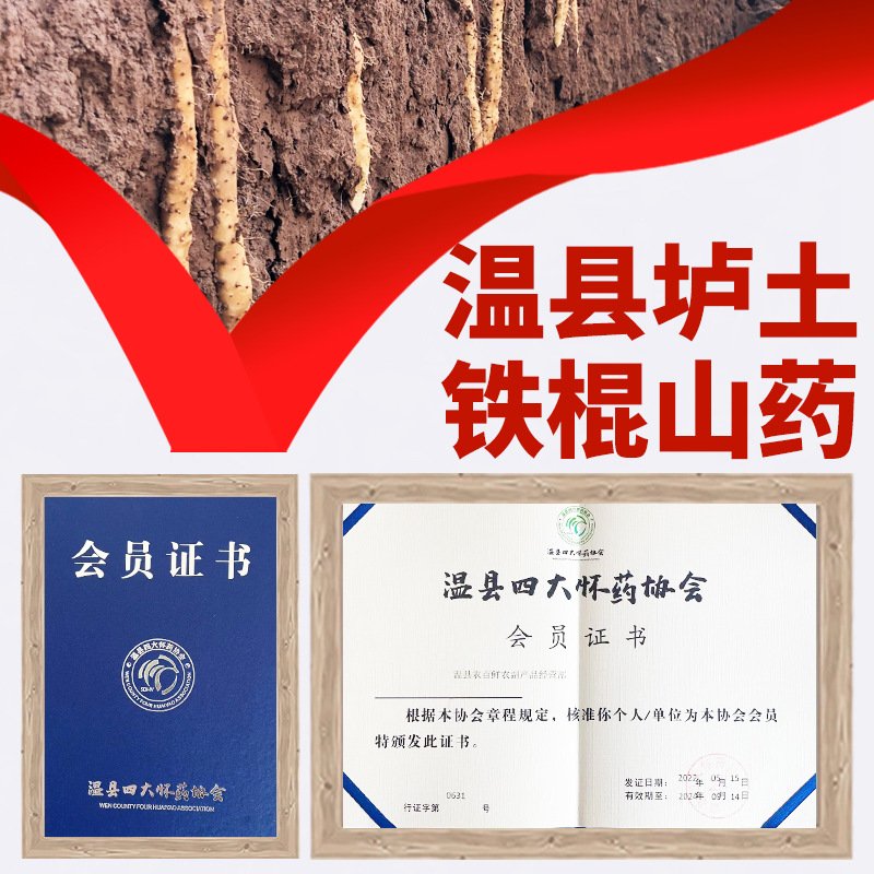 Gift Box of Iron Stick Yam from Wenxian, Jiaozuo, Henan, a Specialty for Mid-Autumn Festival Gifts, Wholesale Dropshipping of Lu-Tu Huai Yam