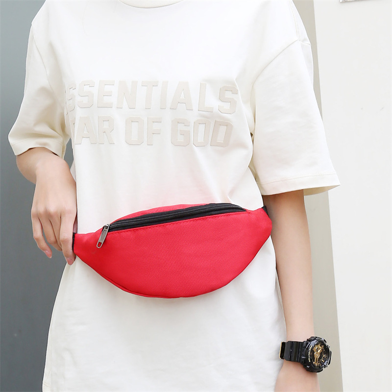 Waist Bag Wholesale New Oxford Waterproof Chest Bag Outdoor Sports Running Mobile Phone Bag Multi-Functional Outdoor Cycling Shoulder Bag