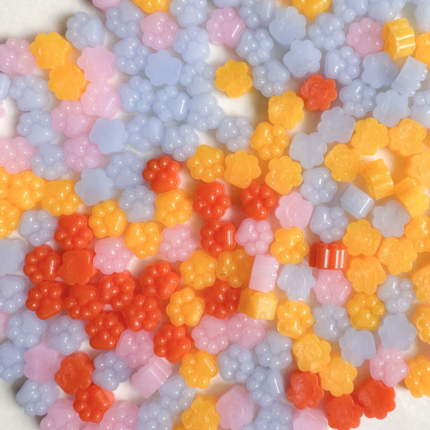 Fire Paint Wax Granules Macaron Candle Luminous Cheap Cat Claw Seal Wax White Transparent DIY Accessories