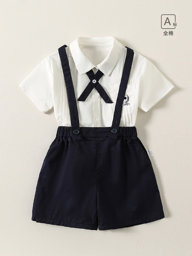 Летняя форма для начальной школы, шорты, британский стиль, одежда для выпускных фото