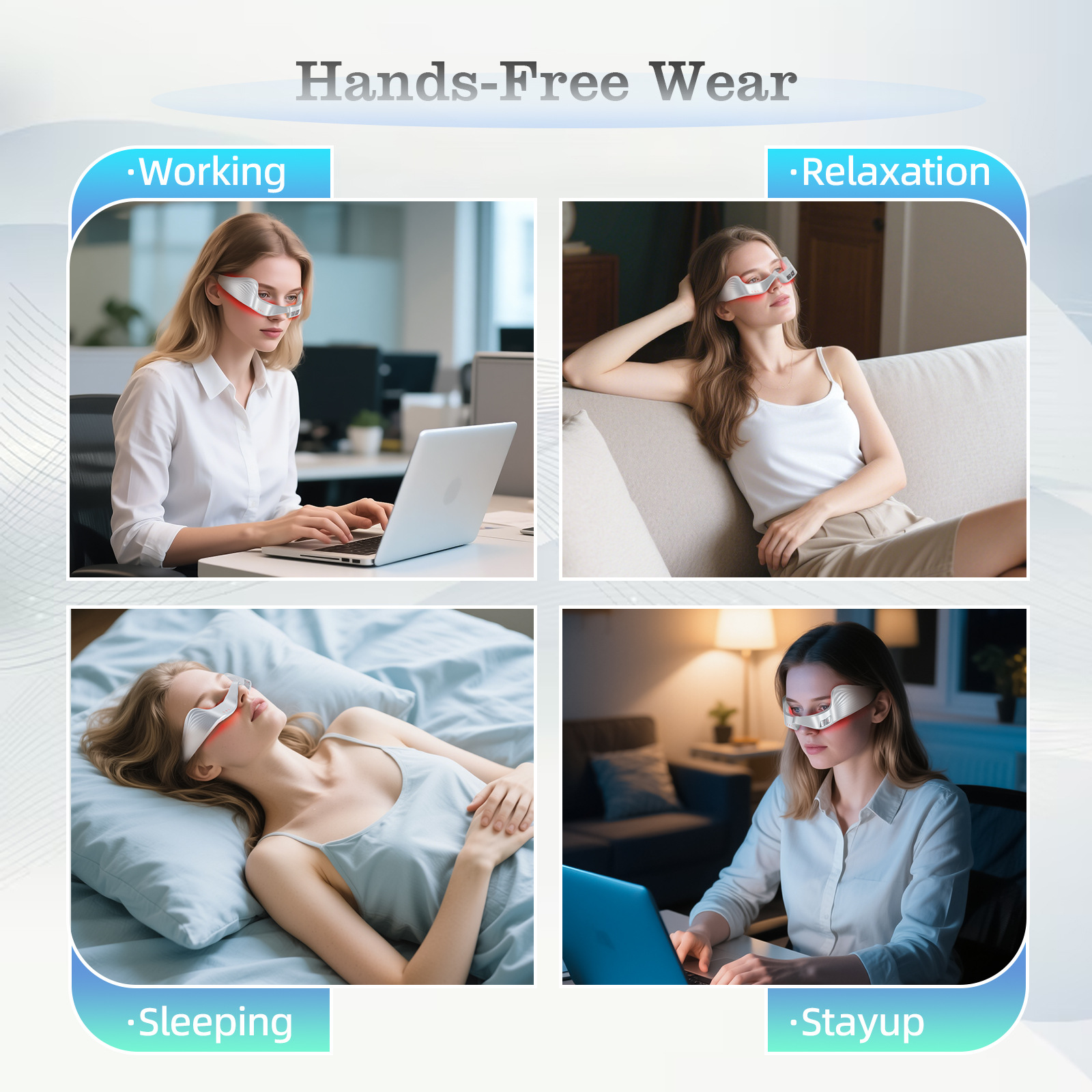 Hot Selling Ems Microcurrent Pulse Eye Massager to Remove Dark Circles and Eye Bags, Eye Beauty Instrument, Eye Cream Introduction Instrument