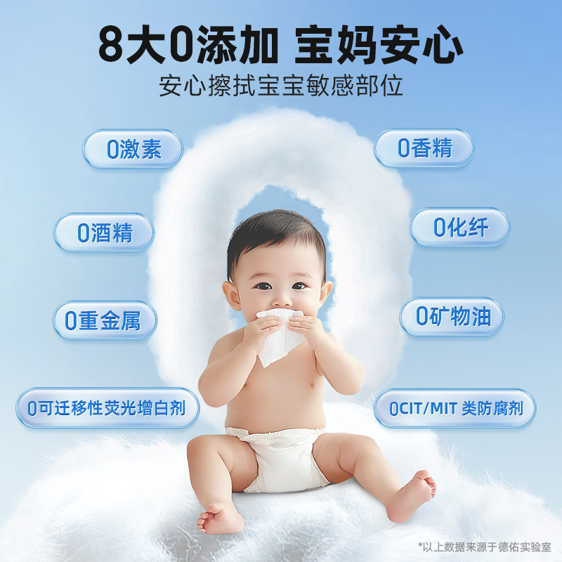 Deyou Cotton Soft Towel Pure Cotton Baby Wet and Dry Face Wiping Towel Withdrawable Special Face Wash Towel for Newborns Disposable