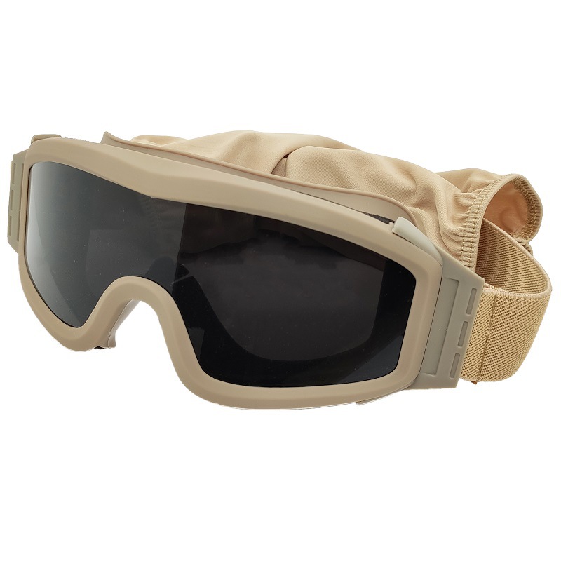 Hot Selling ess tactical military fan goggles CS outdoor equipment shooting protection anti-impact three lens suit goggles