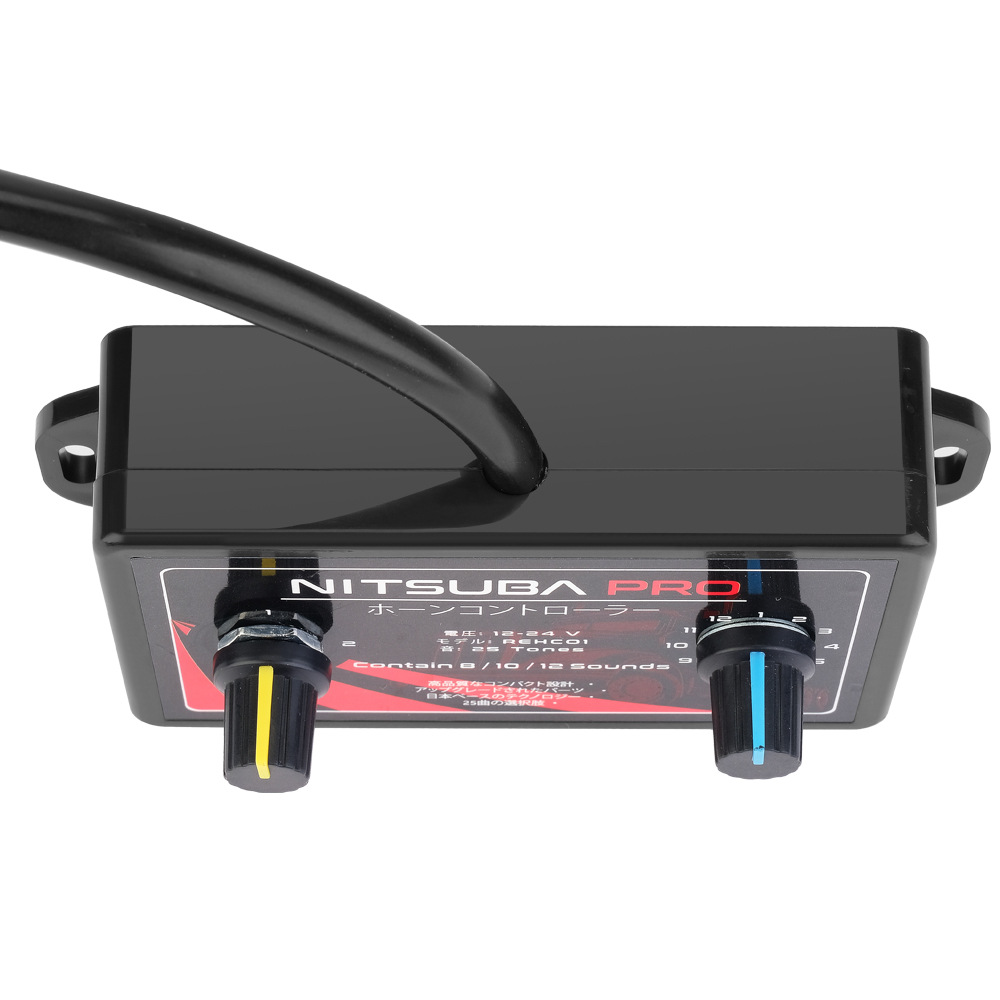 Car Snail Horn Switch Button 12V/24V Universal 25 Tones