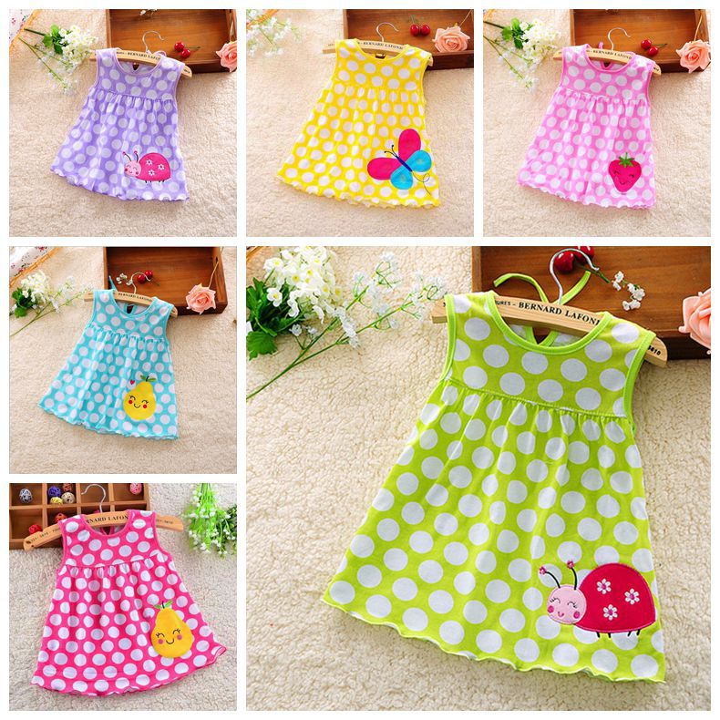 Оптовая продажа летней хлопковой юбки для малышей, юбка принцессы, платье для девочек, топ с бретелями, лето 1