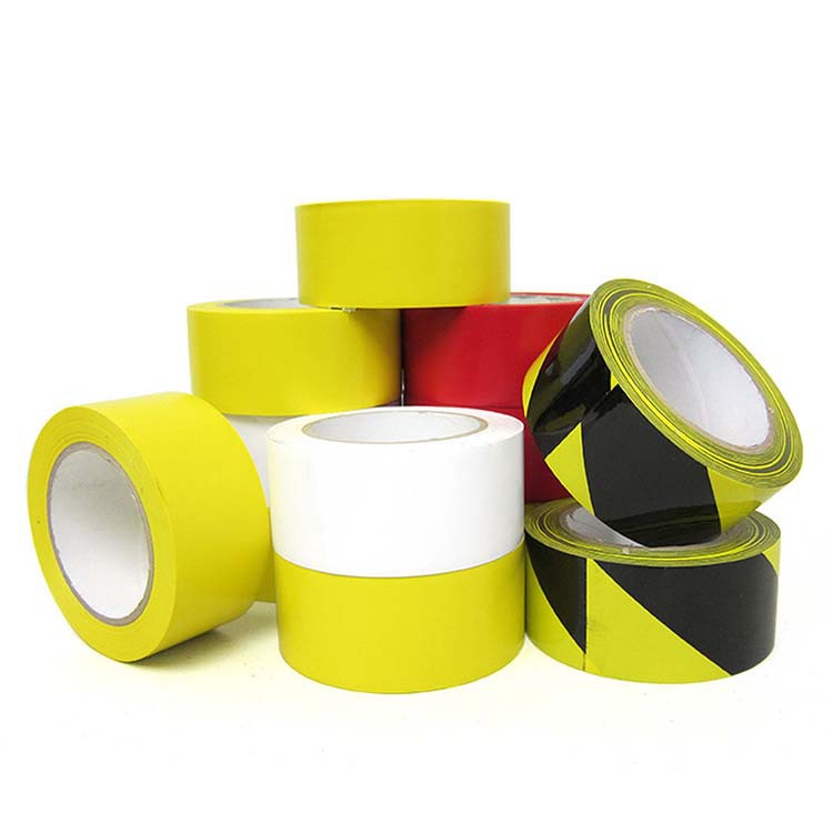 Warning Line Tape Wholesale Black and Yellow Commodity Storage and Transportation Warehouse Special Anti-Slip Identification Tape Floor Tape