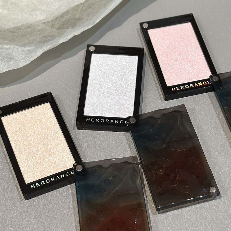 Herorange~Light and Shadow High Gloss Powder Facial Brightening Pearlescent Three-Dimensional Contouring Blush Powder Cross-Border Beauty Makeup
