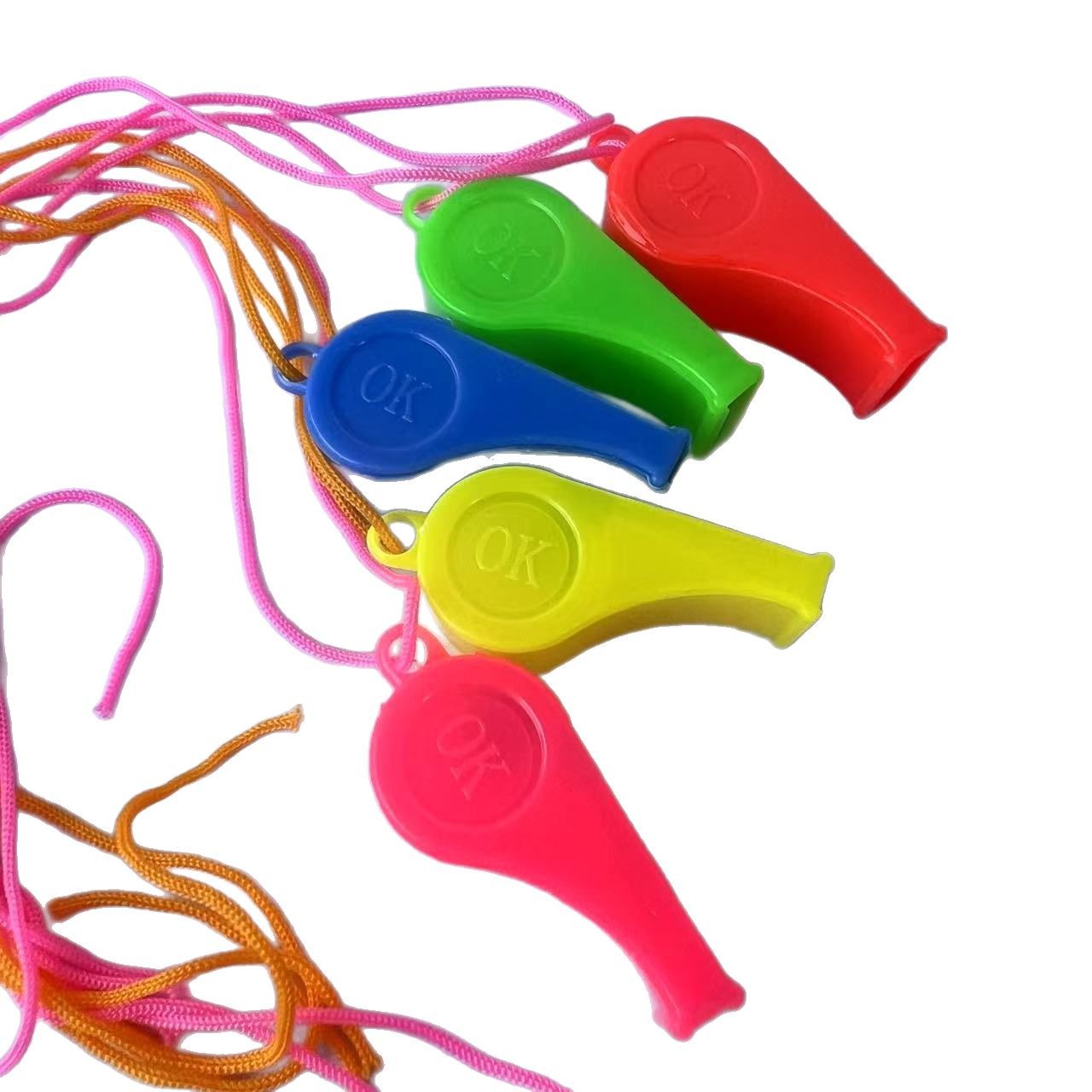 Factory Direct Sales Sporting Goods Plastic Whistle Toys Cheering Referee Whistle Promotion Wholesale Toy Whistle