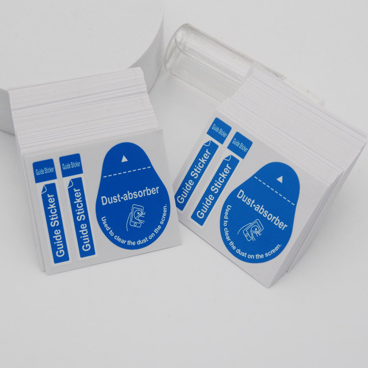 Screen Dust collection film sticky film English dust removal stickers Chinese and English dust removal stickers screen film cleaning suit
