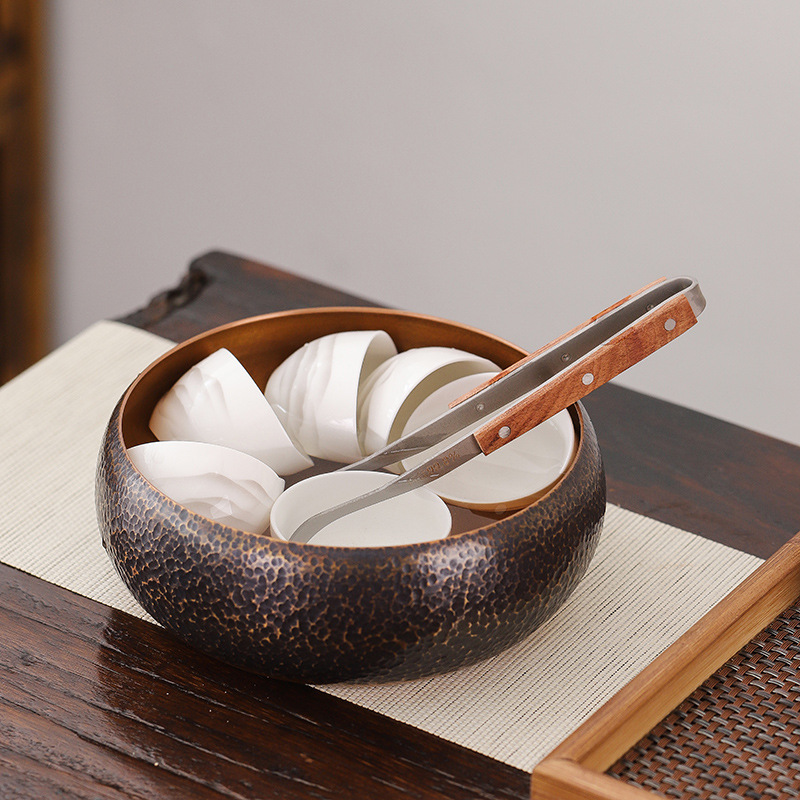 Pure Titanium Tea Clamp Tweezers High-end Tea Spoon Tea Cup Tea Clamp Washing Cup Clamp Anti-slip Tea Kung Fu Tea Set Accessories