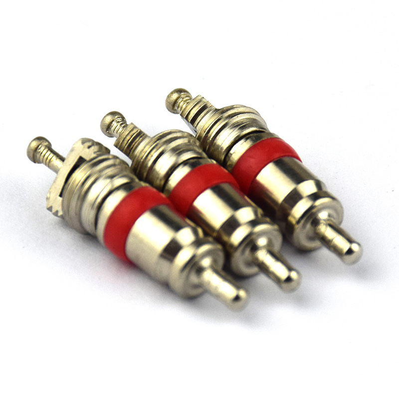 Automobile motorcycle bicycle tire American valve core zinc alloy material