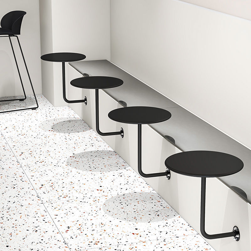 Современный настенный чайный стол, простой, для магазина молочного чая, настольный железный круглый стол