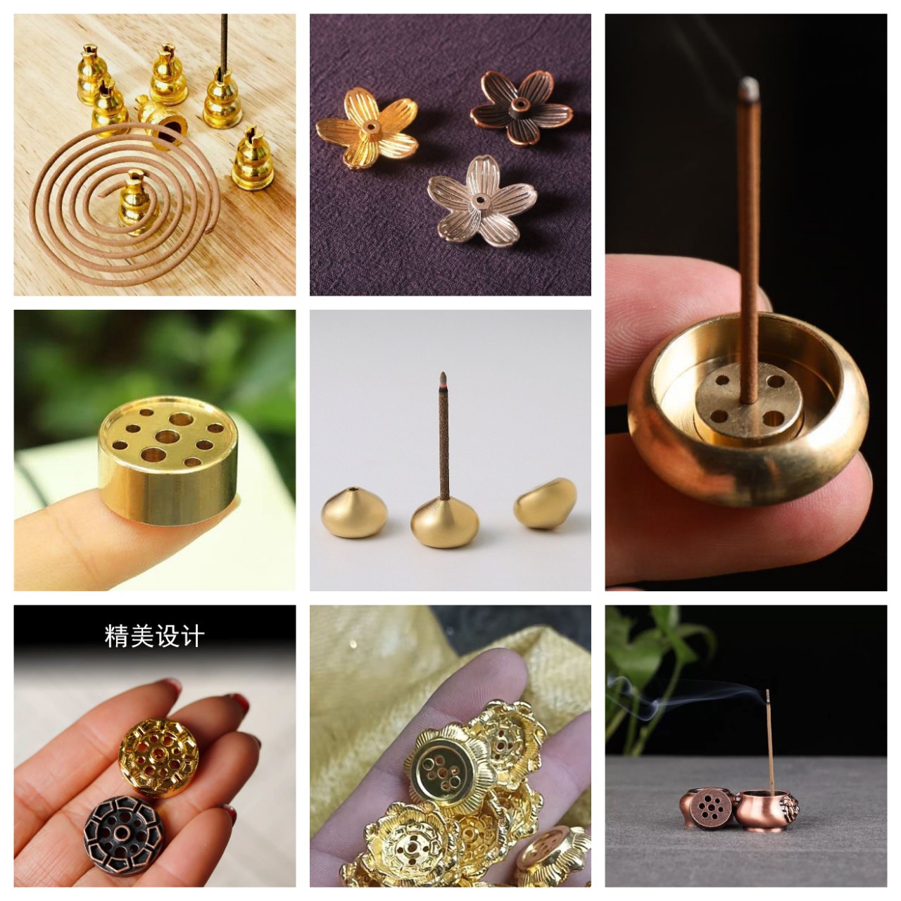 Мини-курильница в форме тыквы с девятью отверстиями, креативная подставка для благовоний