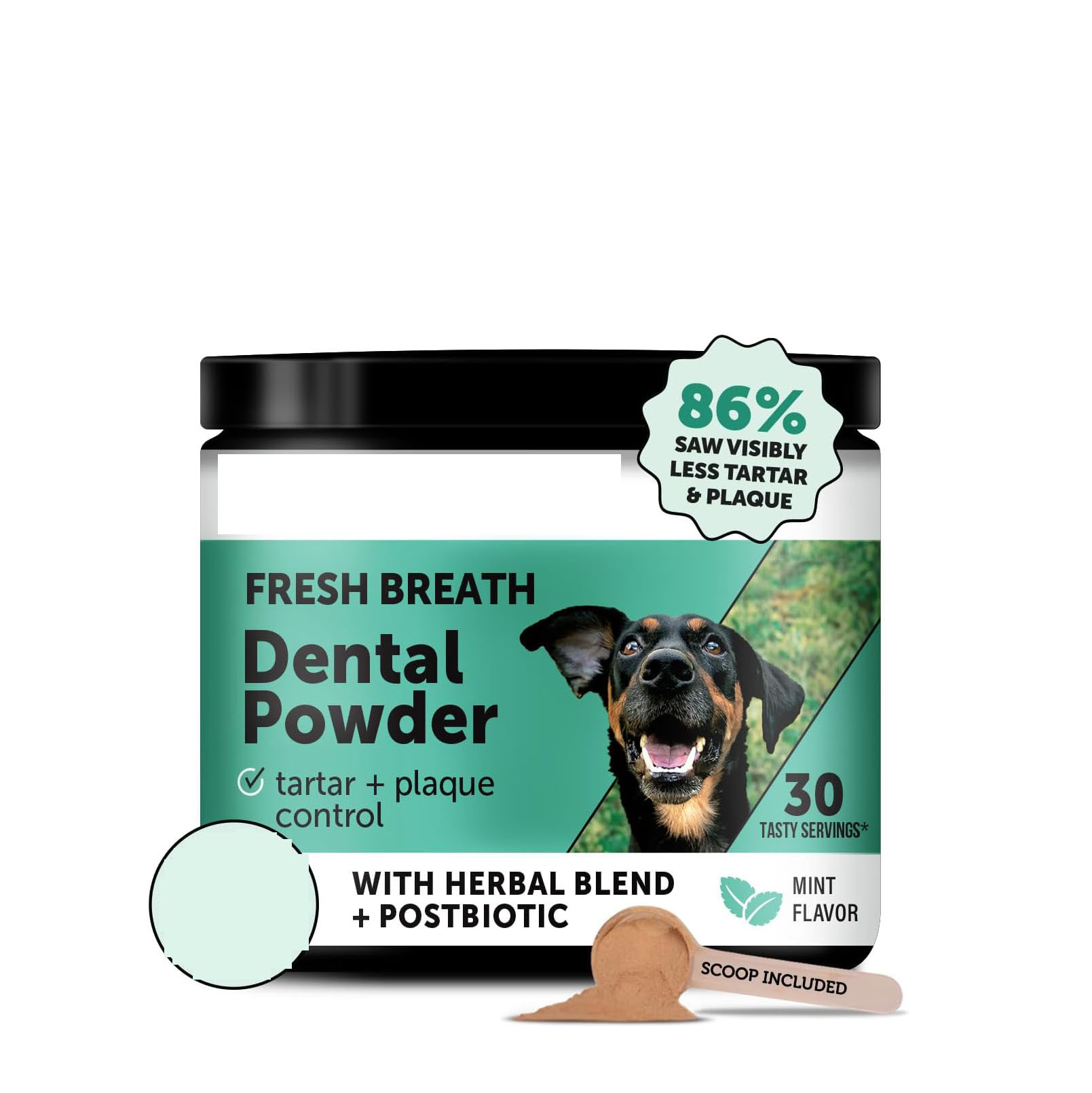 TK American District Hot Dog Teeth Cleaning Mouth Fresh Powder with Natural Herb and Probiotics Factory Wholesale
