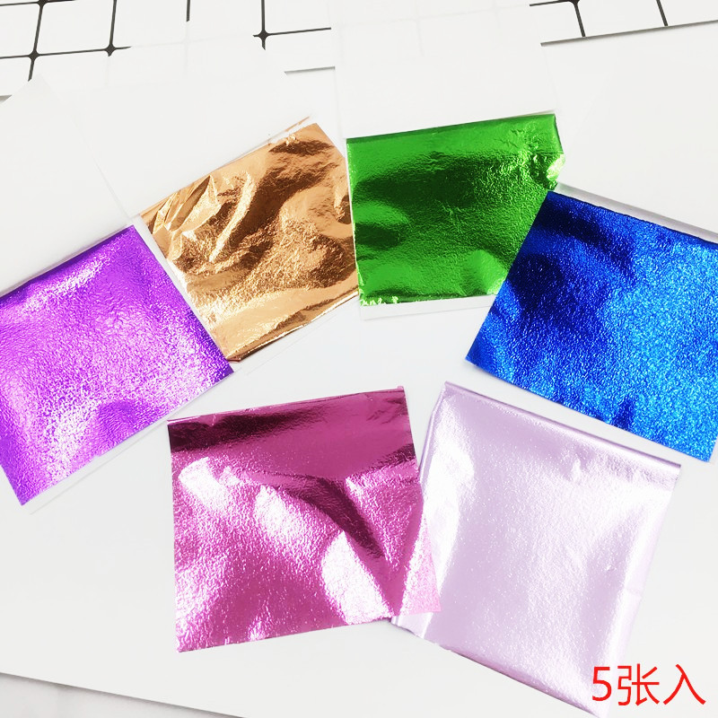 Imitation gold foil color foil metal color paper sealing material DIY Crystal epoxy glitter filler 8cm nail foil