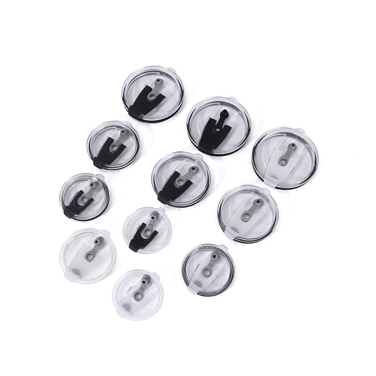 Ice cup 20oz30oz special straw lid sealed leak-proof flip lid in stock transparent 12oz thermos cup lid