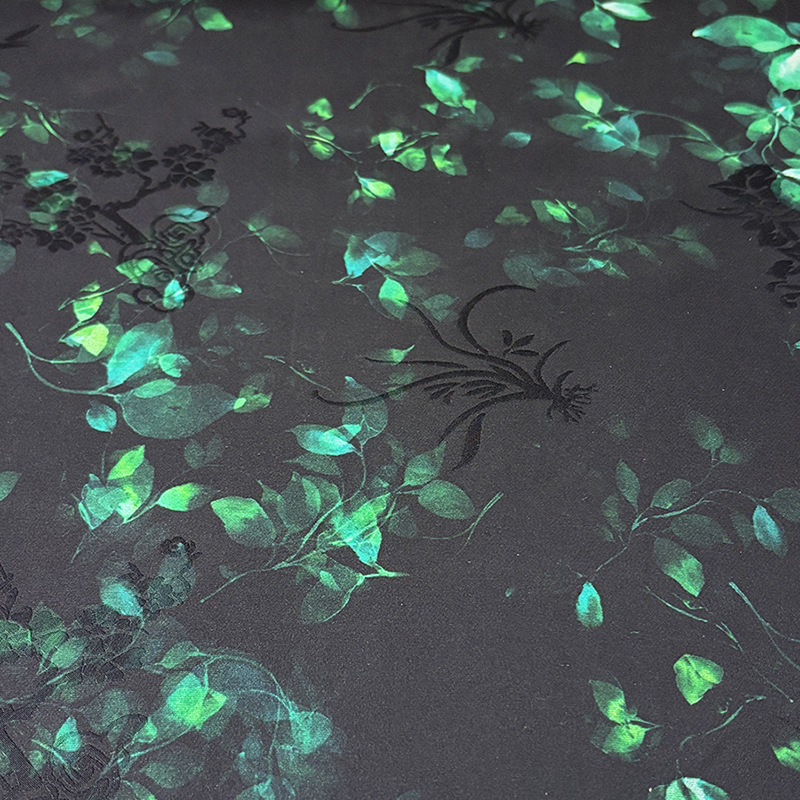 "Night Elves" dress Clothing Fabric Jacquard Fabric Source Factory National Tide Xiangyun Yarn 25 Mm