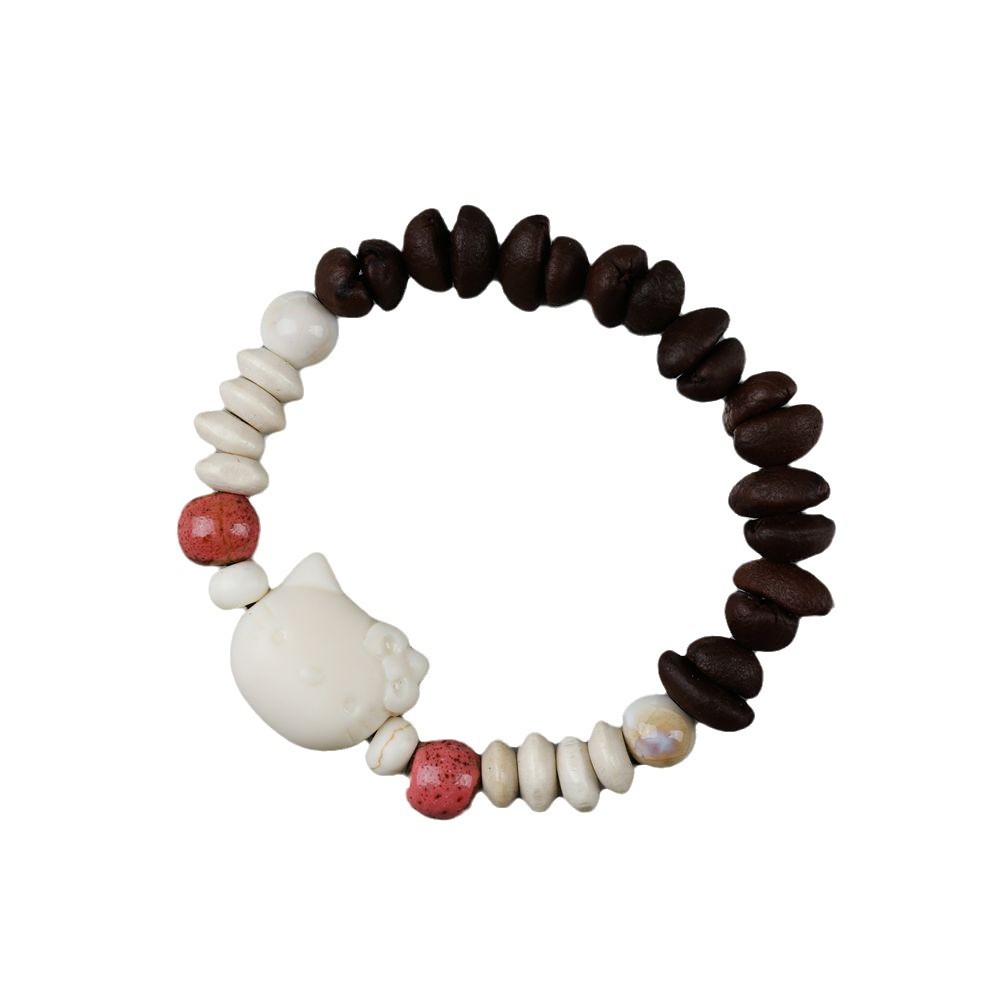 Wholesale Jingdezhen Ceramic Jewelry Fun New Beaded Bracelet Girlfriend Couple Bracelet Woven Bracelet for Men