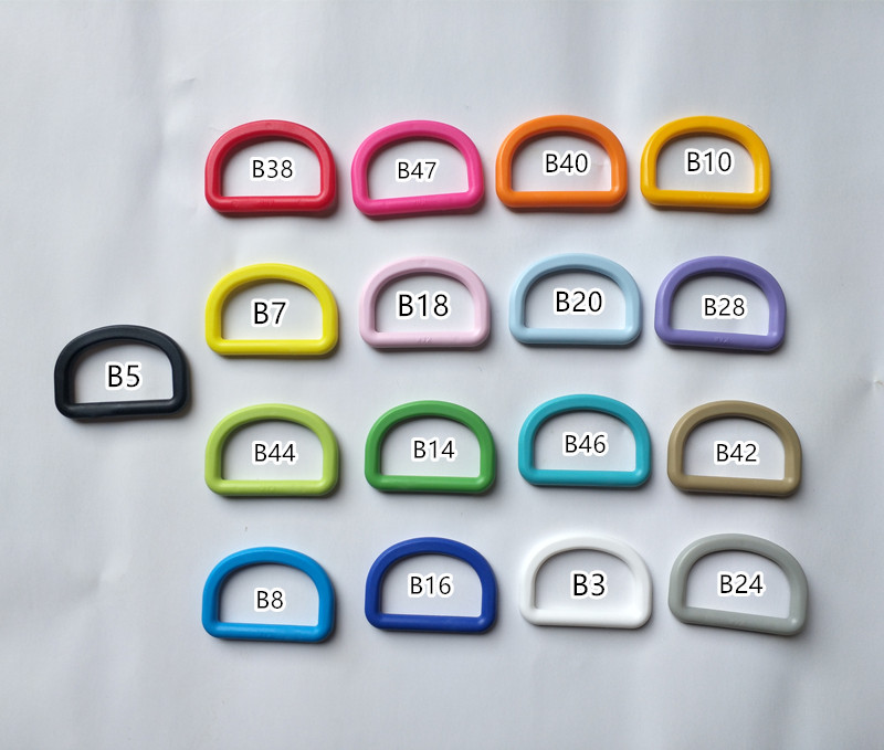 3.2cm D Buckle thickened D Buckle buckle luggage accessories buckle plastic buckle horseshoe buckle key chain stirrup mouth D Buckle