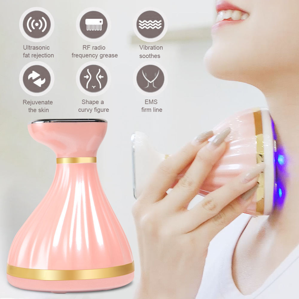 Cross-Border Seven-In-One Fat-Blasting Device for Slimming and Shaping, Ems Micro-Current Introduction Device, Ultrasonic Handheld Body Beauty Device