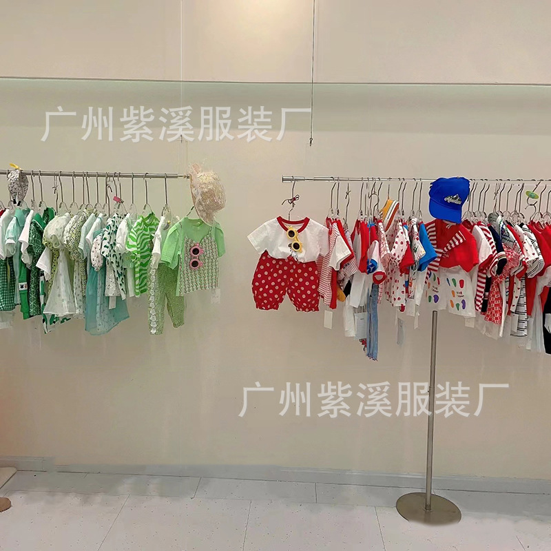 Children's clothing summer pick up girls dress physical store stall supply wholesale Huzhou Zhili children's clothing tail clear goods