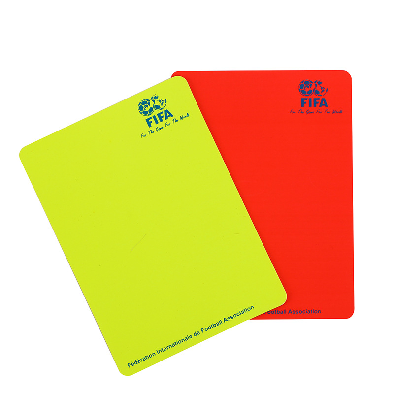 Wholesale football referee red and yellow card folding red and yellow card referee red and yellow card Football Special Game red and yellow card