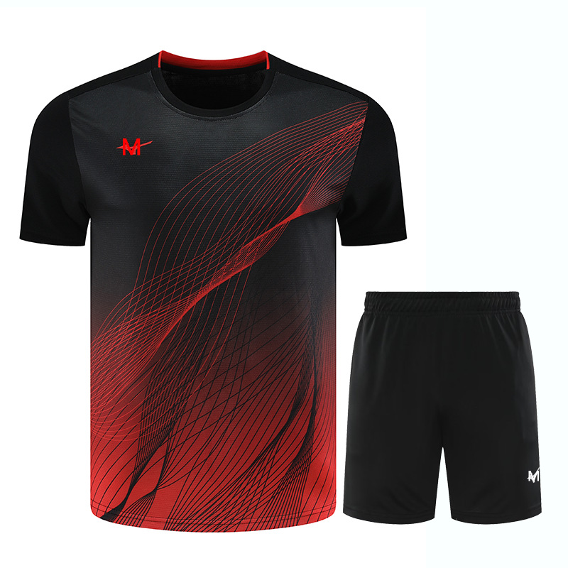 Adult volleyball clothing men's and women's short-sleeved training clothing children's volleyball clothing sportswear competition clothing summer breathable quick-drying 6517