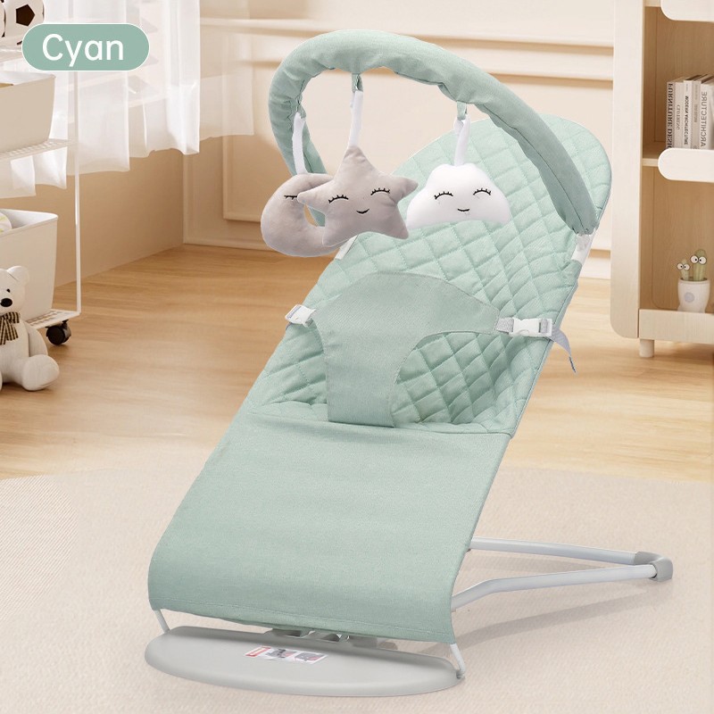 Foldable Baby Rocking Chair, Newborn Rocking Bed, Baby Cradle Recliner, Coaxing Baby to Sleep, Soothing Artifact for Sleeping