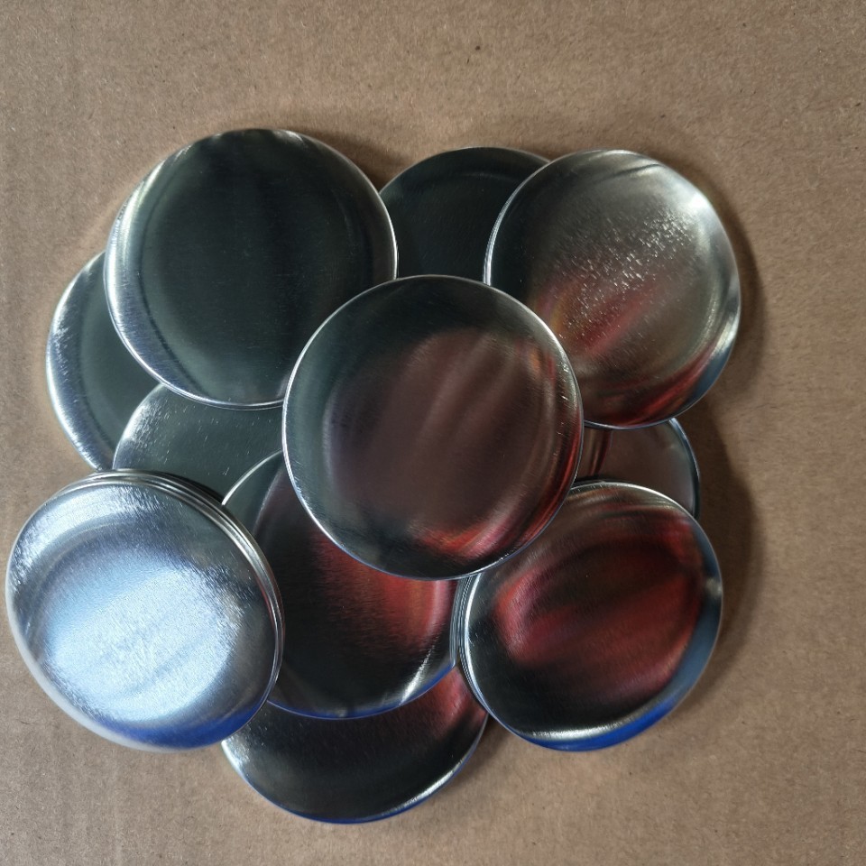 Spot 75mm Tinplate Badge Thickeneded Material Rigu Bottom Frosted Paper Clip Bar Supplies Blank Material