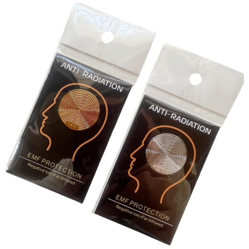 Cross-border supply 5G EMF Protection Anti radia 24k metal coil energy mobile phone sticker