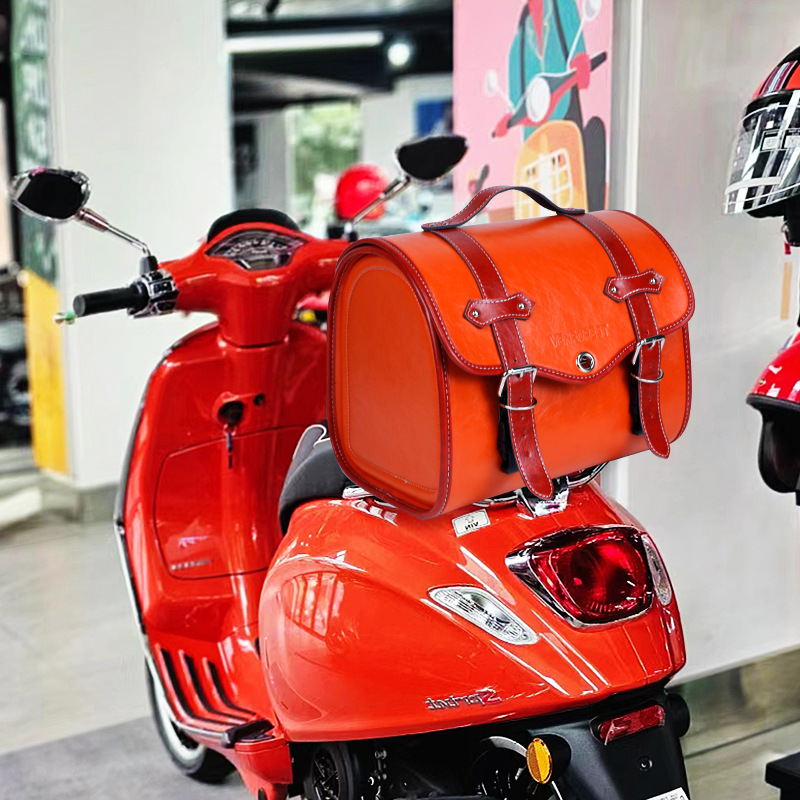 Factory Direct Victorian Retro Scooter Trunk Electric Car Tail Box Storage Car Rear Seat Bag