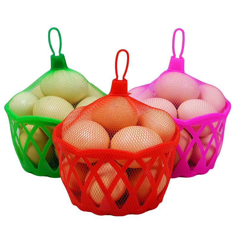 Egg Basket Supermarket Egg Packaging Basket Round Plastic Basket Supermarket Small Egg Basket for Eggs