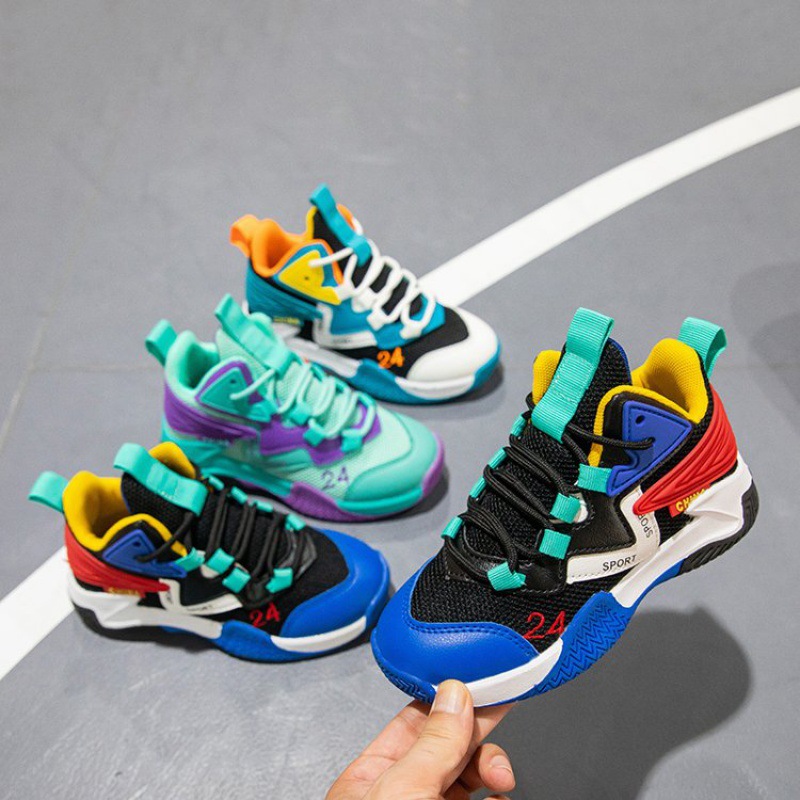 Children's Basketball Shoes Boys Summer 2024 New Style Mesh Breathable Sneakers Boys Shoes sneaker Children's Shoes Summer