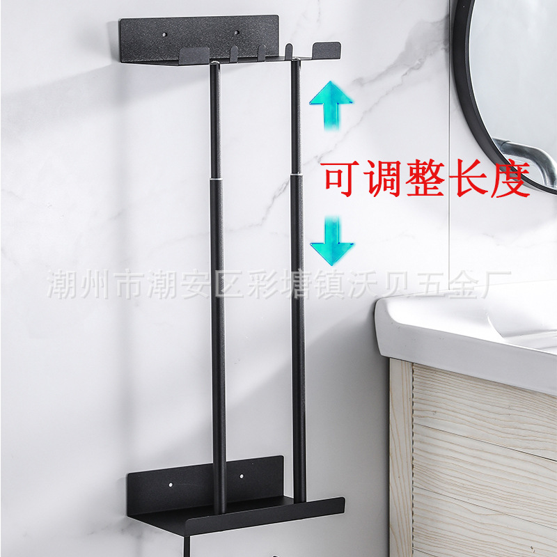 Cross-border toilet tissue storage rack tissue holder home creative roll paper holder metal wall hanging towel holder hook