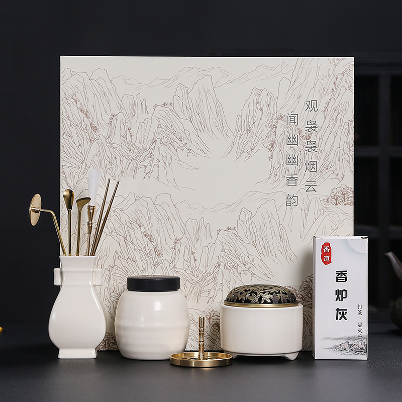 Entry incense suit gift box incense seal tool incense tool incense seal mold incense hand gift LOGO printing