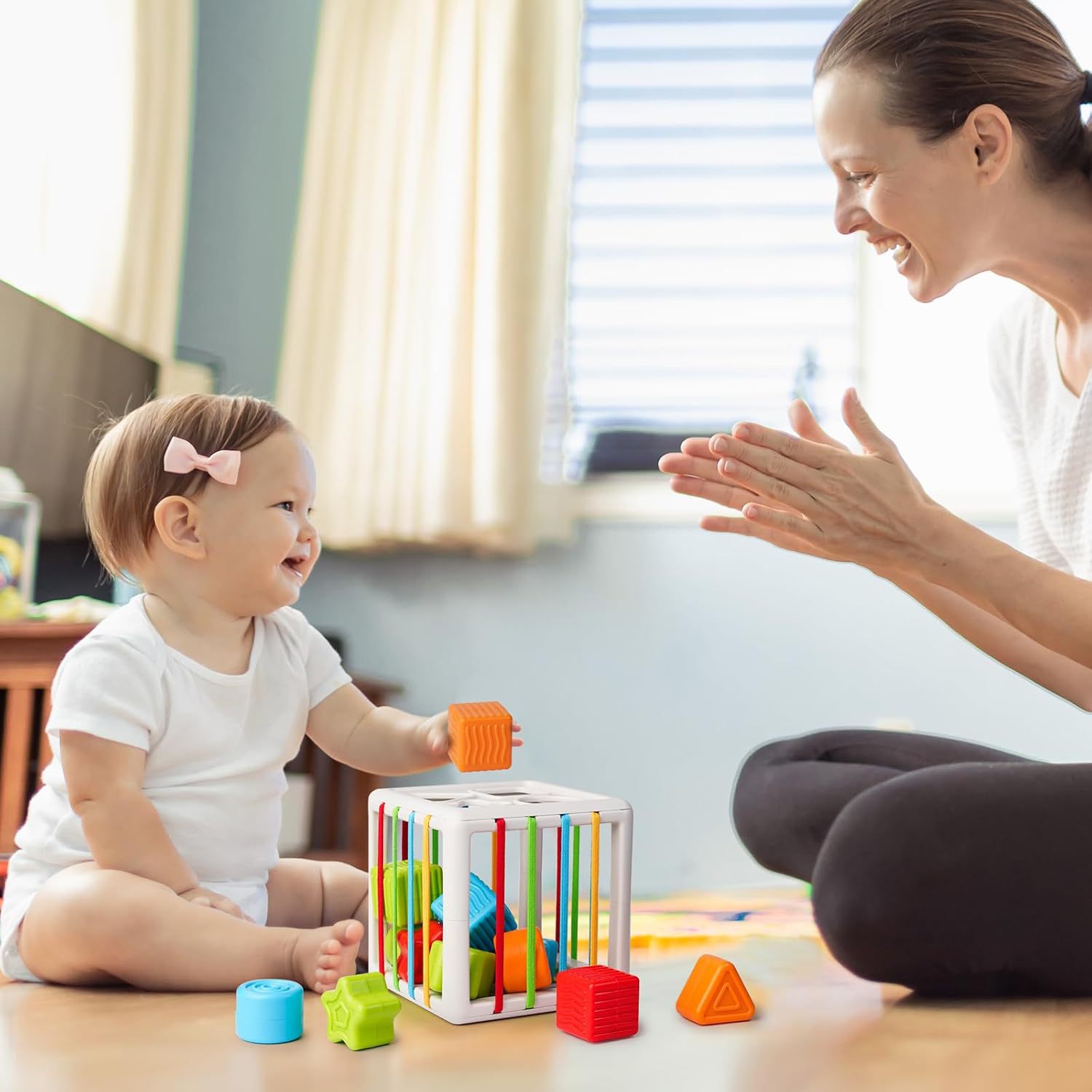 Cross-Border Amazon Infant Jenga Building Blocks Jenga Hand Ball Combination Set 5-in-1 Sensory Toy