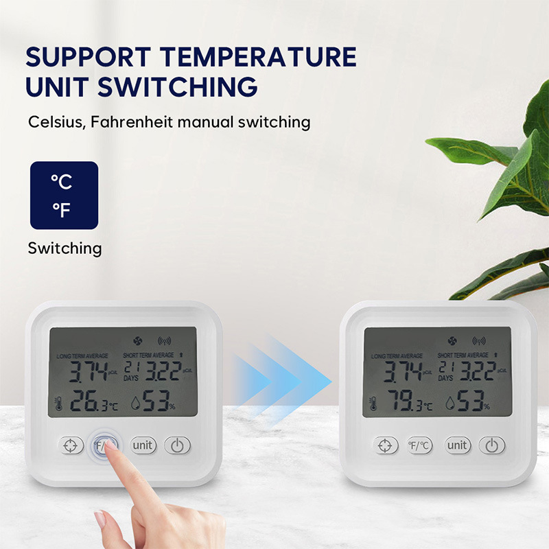 Dingmeng new mini radon detector battery factory direct overseas trade delivery does not match the battery