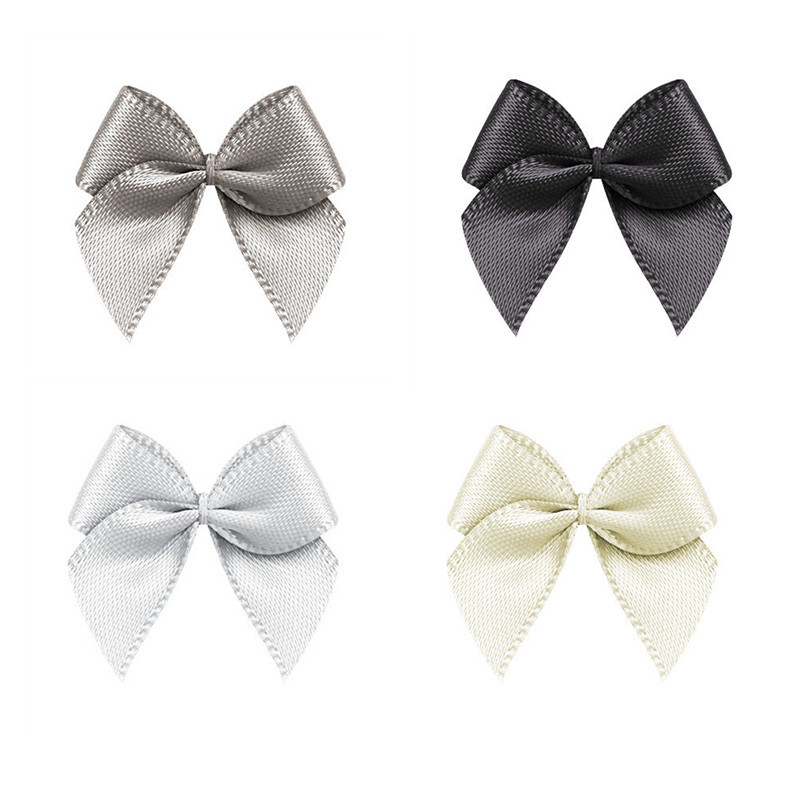 In stock 3-point thread tie hand winding ribbon polyester bow small flower DIY underwear underwear clothing accessories decorative accessories