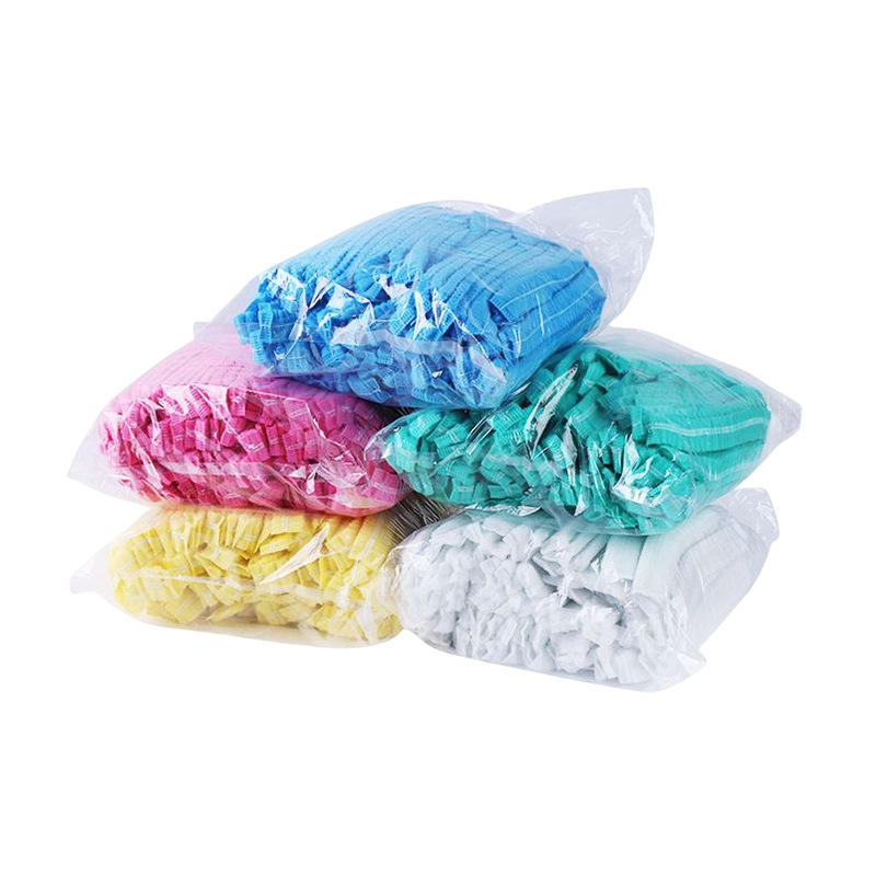 Wholesale disposable hat oil smoke dust-free net cap strip cap food catering dust cap non-woven headgear