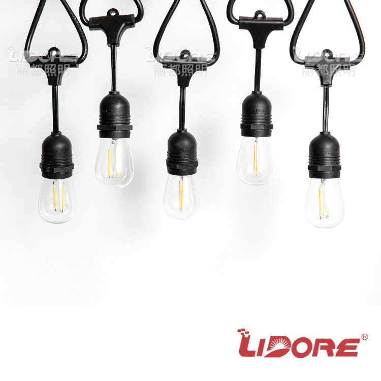 Spot Wholesale S14 E26 Bulb 2700K Warm White Edison Retro Glass Pc Plastic Tungsten Filament Bulb