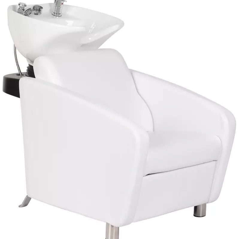 Barber Chair Barber Shop Chair Hair Salon Shampoo Bed Half Reclining Shampoo Chair Stainless Steel Hairdressing Chair Beauty Chair Massage Bed
