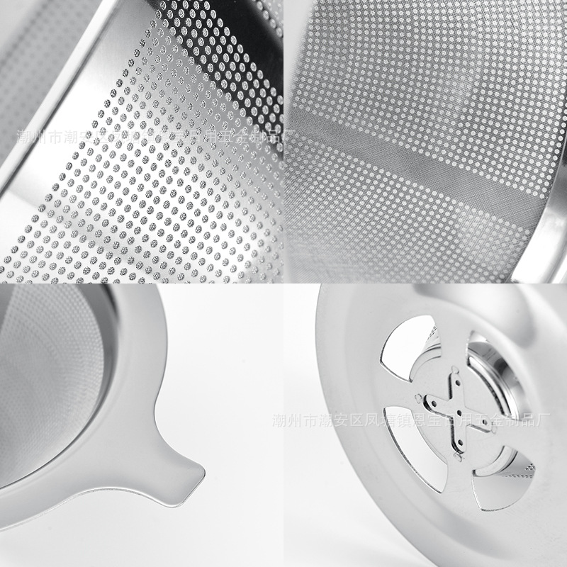 Source factory coffee filter 304 stainless steel Double Hand coffee funnel filter-free cross-border exclusive