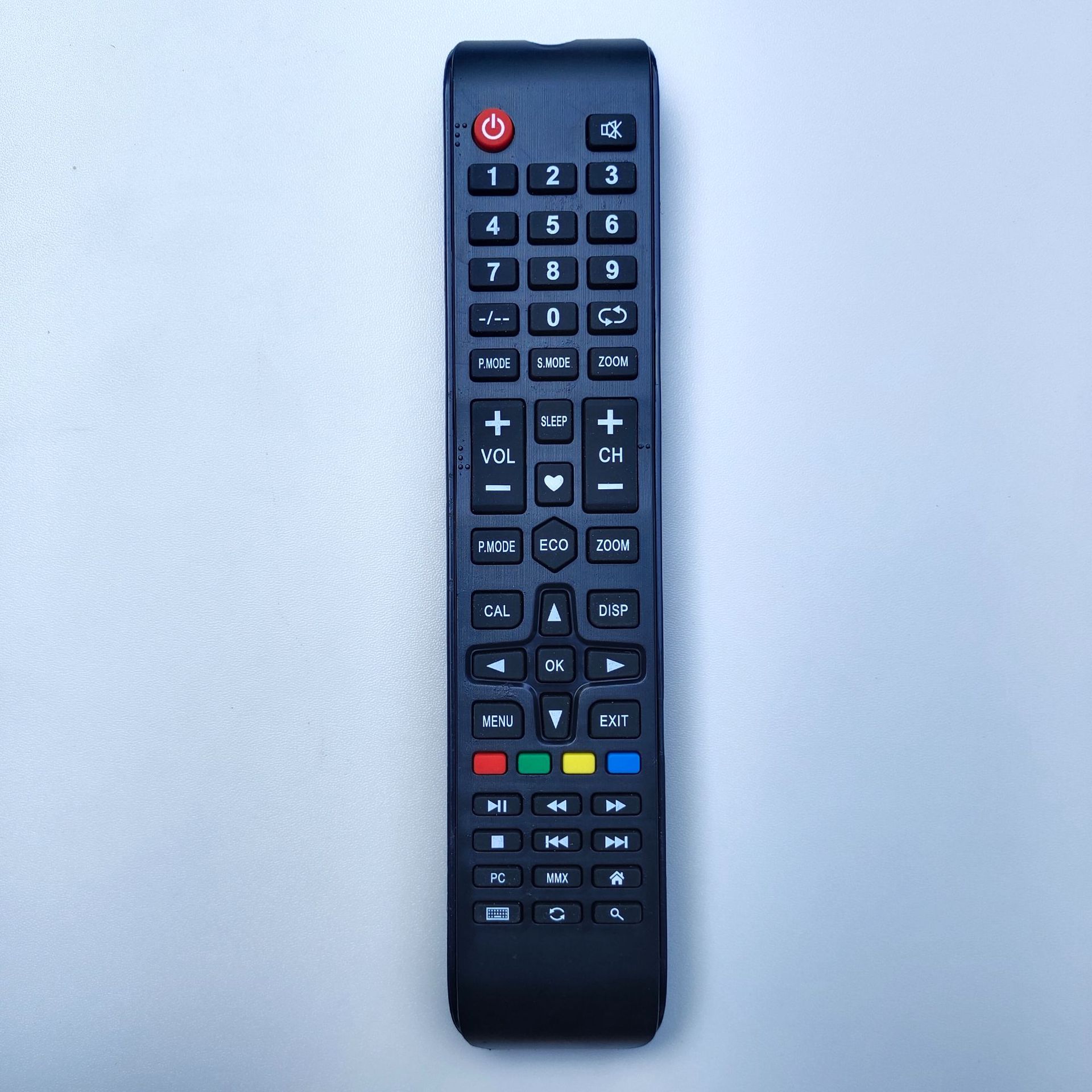 Android Smart LCD TV Remote Control Code Value 00BF 0707 04FB 08F7 20DF 007F