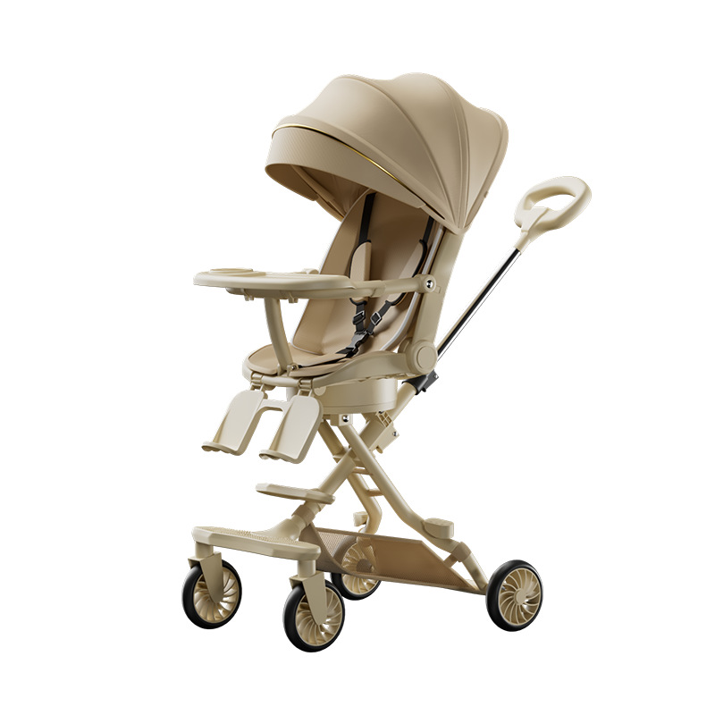 New Baby Sliding Artifact Foldable Sitting Lying Baby Children Sliding Baby Two-way High Landscape Lightweight Trolley