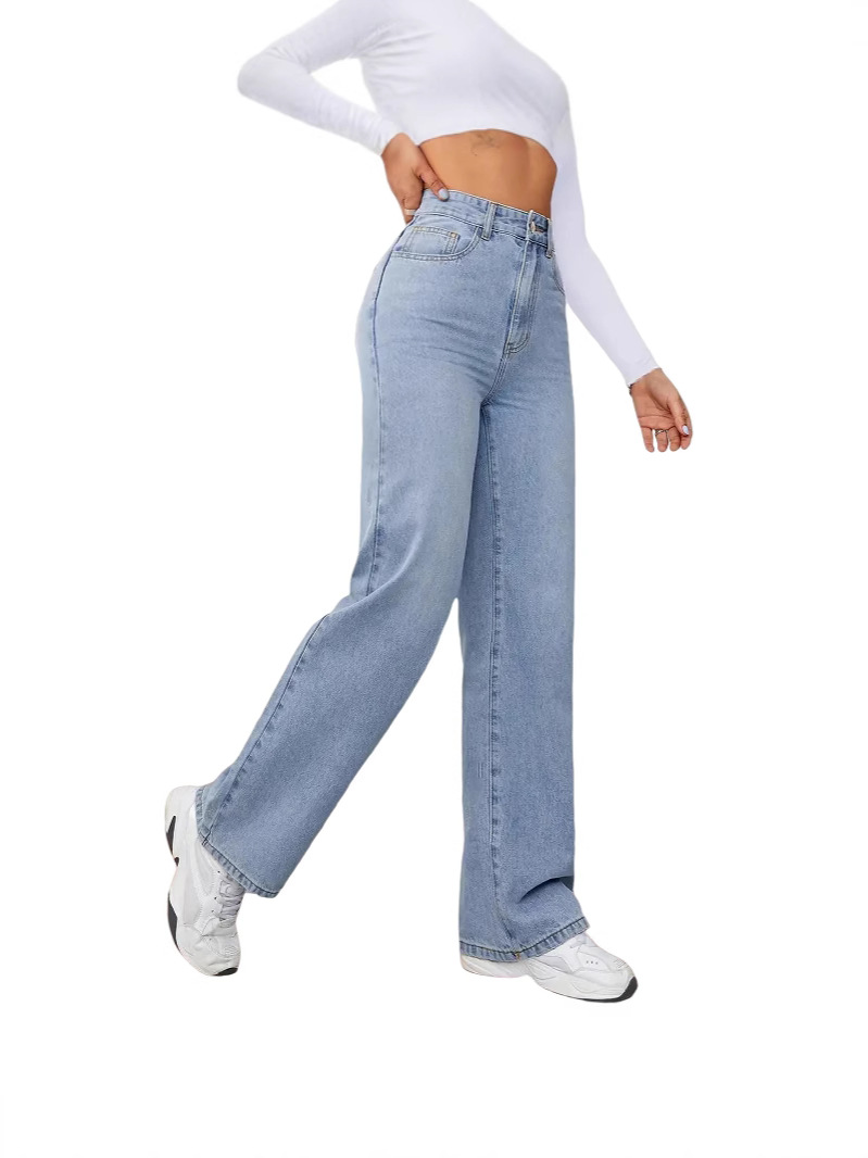 20245 jeans stretch women loose straight cross-border Europe and America Amazon AliExpress women in stock manufacturers