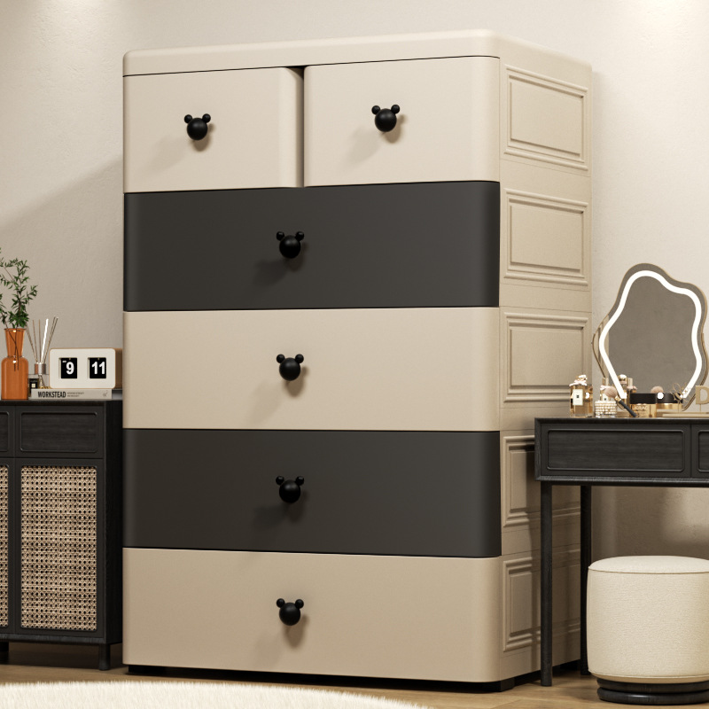 Drawer Storage Cabinet Clothes Sundries Living Room Snack Storage Cabinet Baby Baby Children's Storage Rack Bedside Table